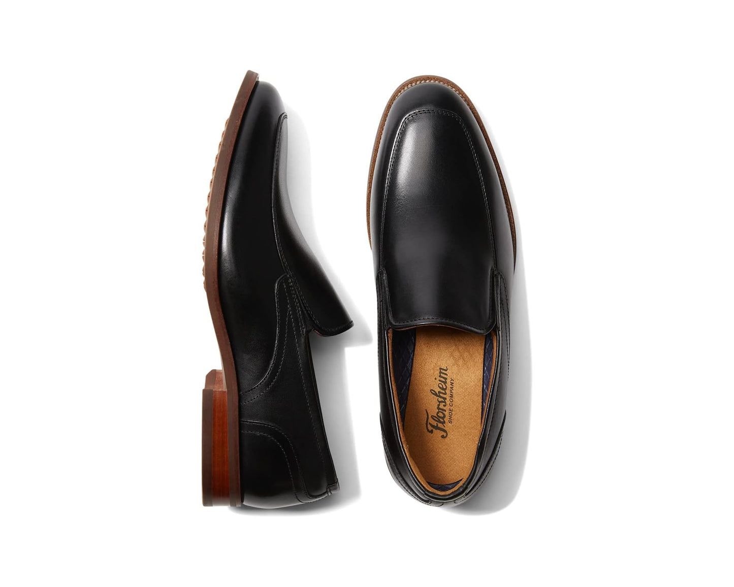 Men's Florsheim Rucci Moc Toe Slip-On Black Smooth