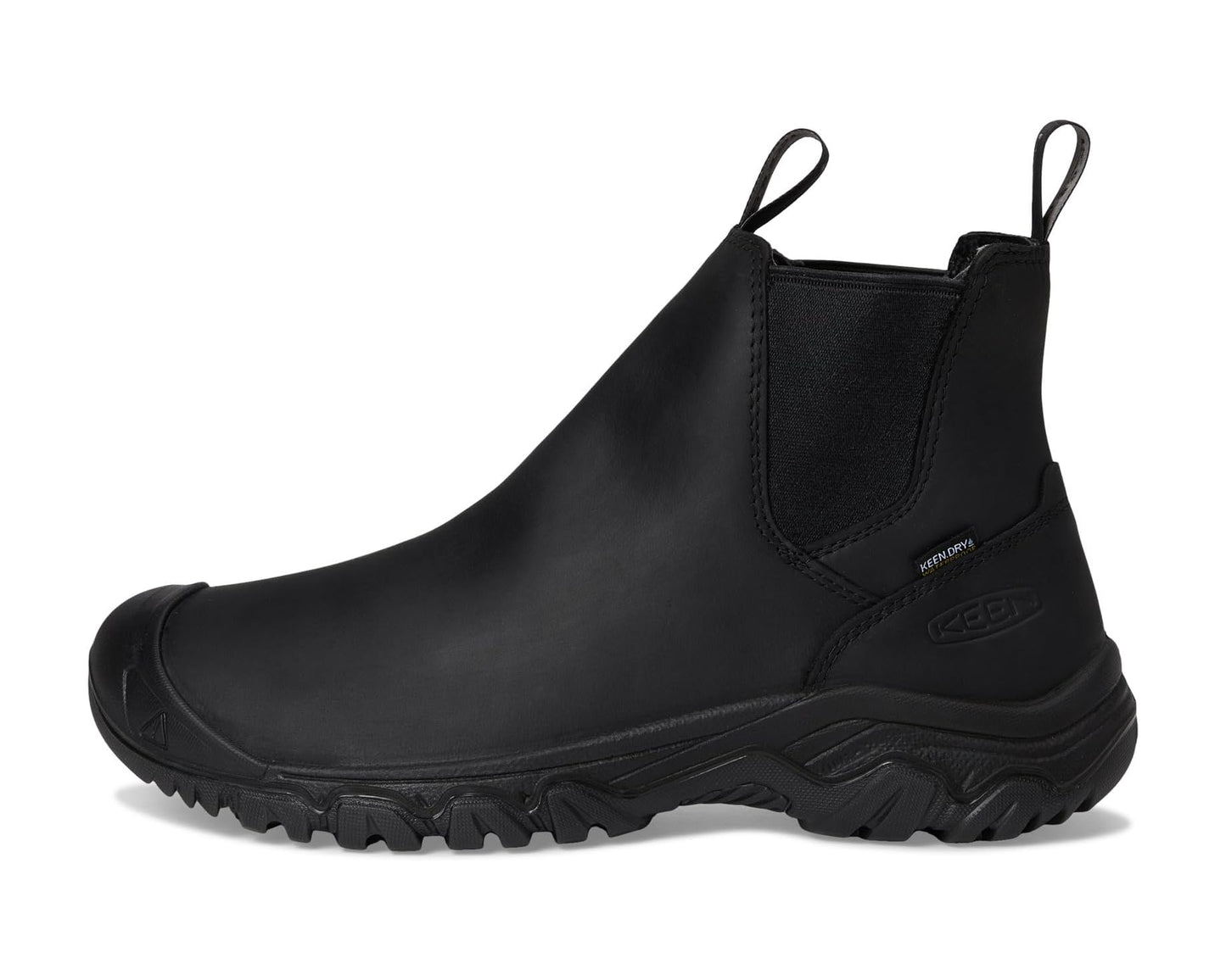 Men's KEEN Anchorage 4 Waterproof Pull-On Durable Insulated Black/Black