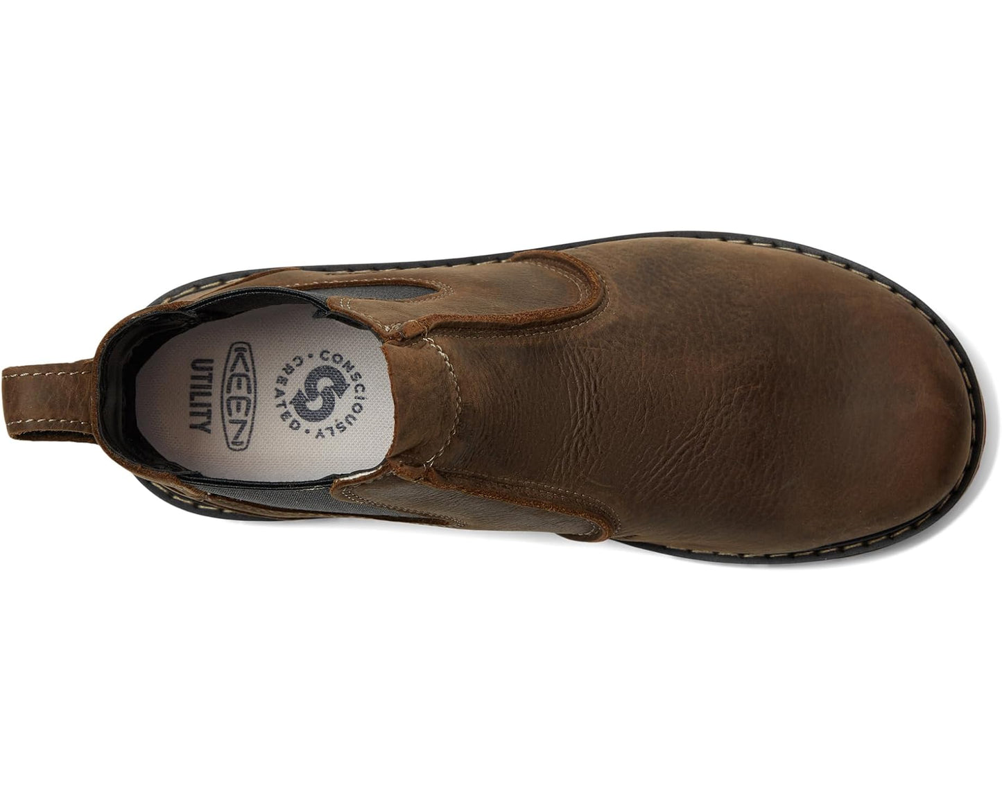Men's KEEN Utility San Jose Pull-On Boot (Aluminum Toe) Cascade Brown/Gum