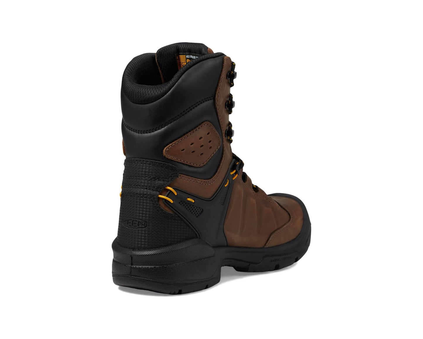 Men's KEEN Utility Dover 8 Waterproof (Carbon-fiber Toe) Dark Earth/Black