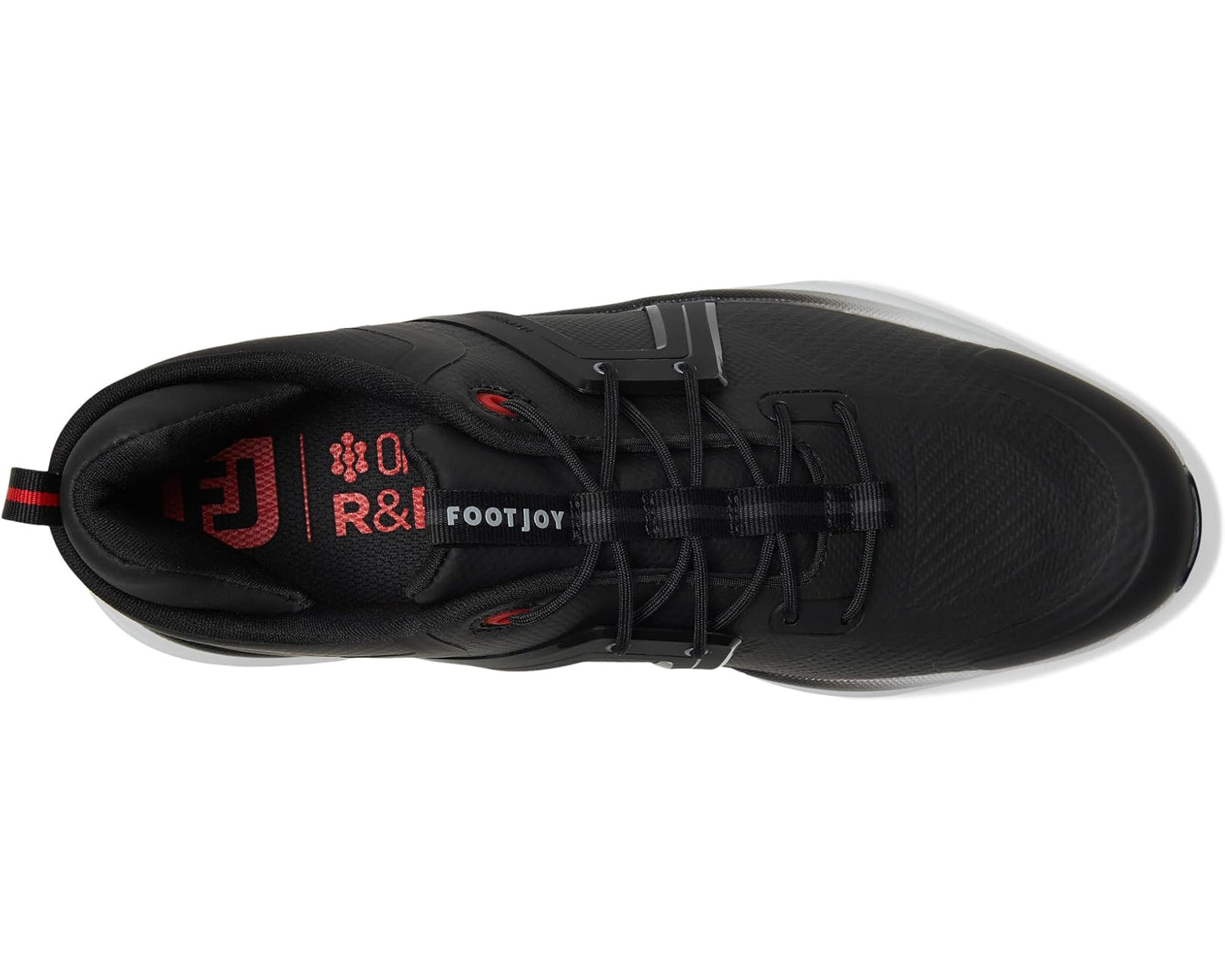 Men's FootJoy HyperFlex Golf Shoes Black/White/Red
