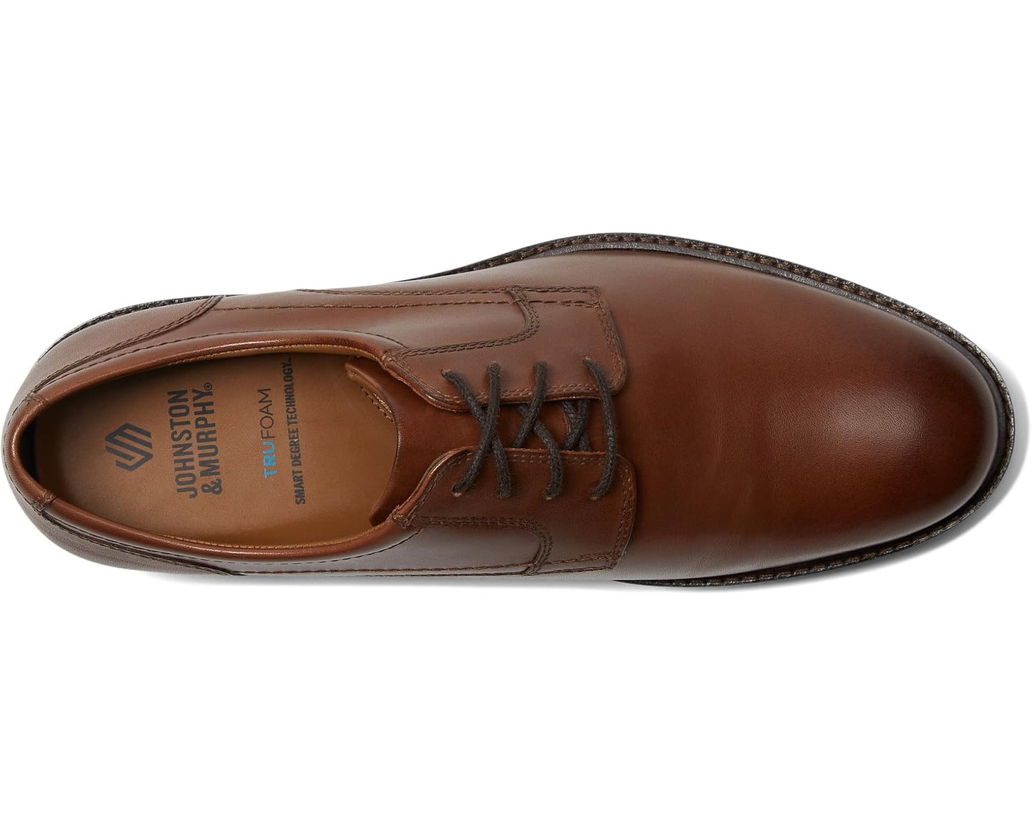 Men's Johnston & Murphy Mason Plain Toe Tan Full Grain