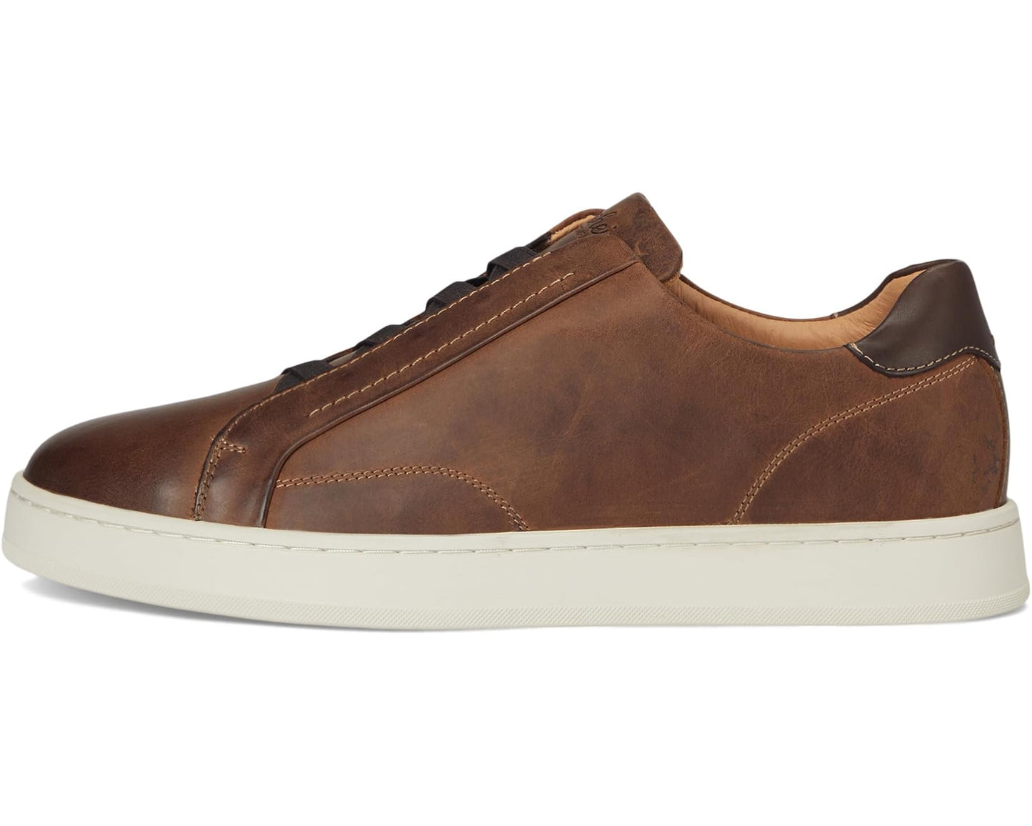 Men's Florsheim Monopoli Elastic Lace to Toe Sneakers Brown Crazy Horse