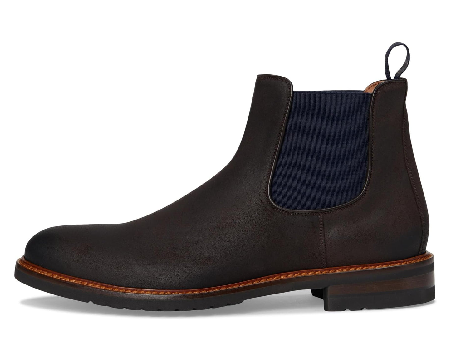 Men's Johnston & Murphy Collection Hartford Chelsea Boots Dark Brown Waxed English Suede