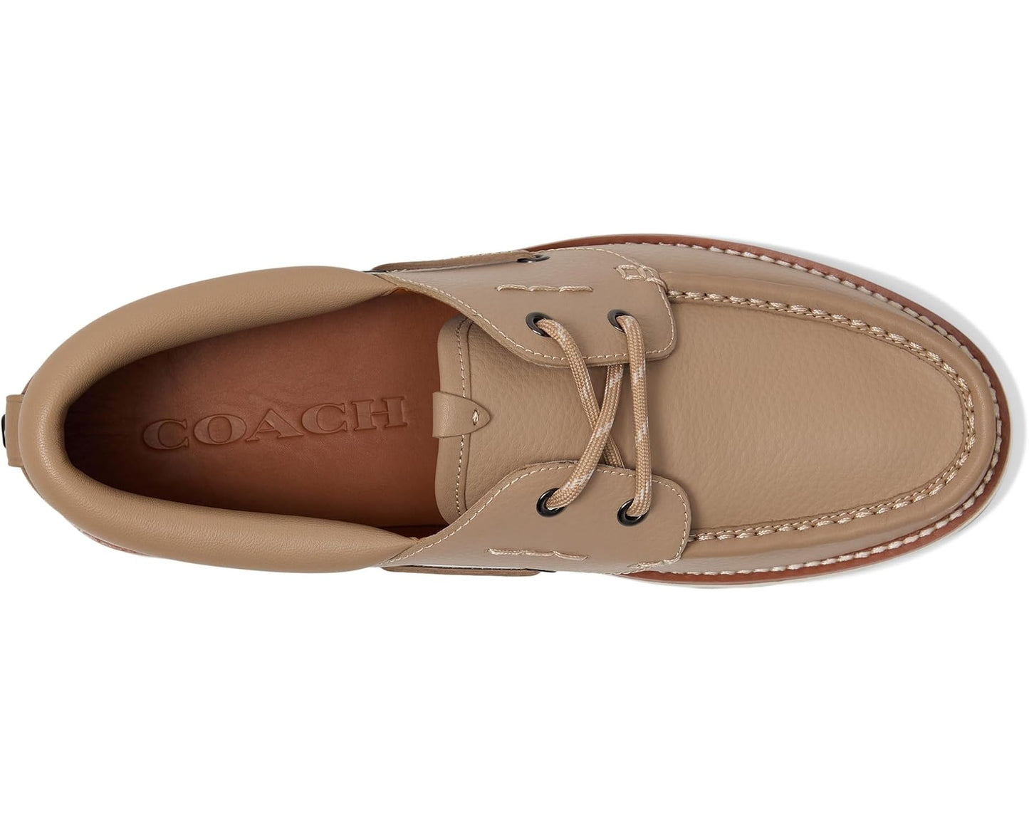 Men's COACH Benson Boat Shoe Taupe