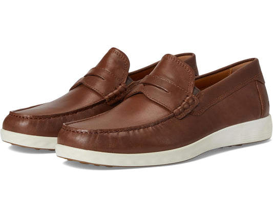 Men's ECCO S Lite Moc Penny Loafers Cognac