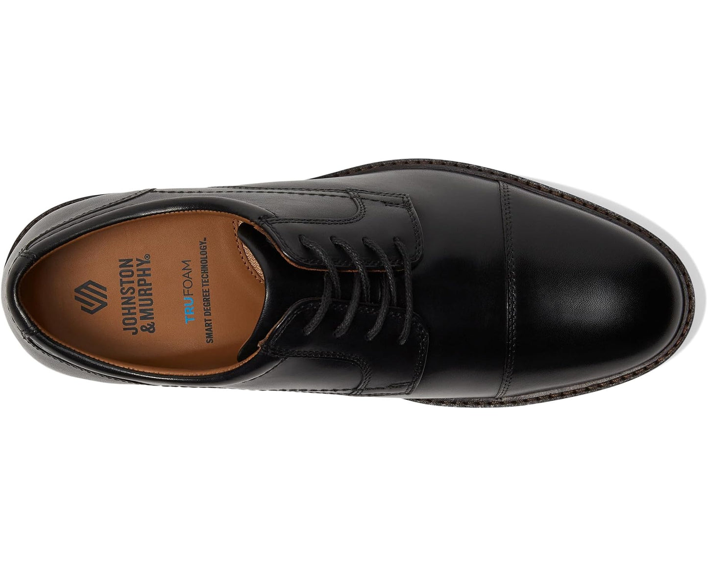 Men's Johnston & Murphy Mason Cap Toe Black Full Grain