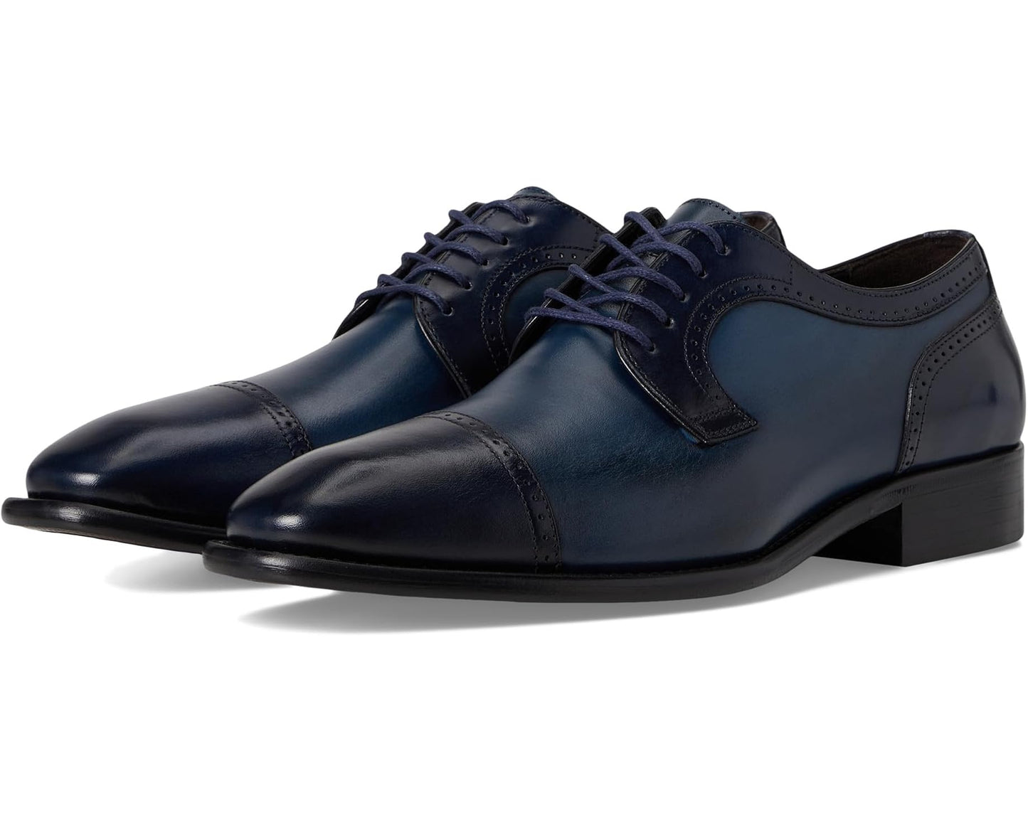 Men's Johnston & Murphy Collection Cormac Cap Toe Navy Italian Calfskin