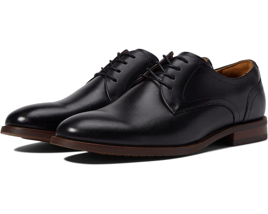 Men's Florsheim Rucci Plain Toe Oxford Black Smooth