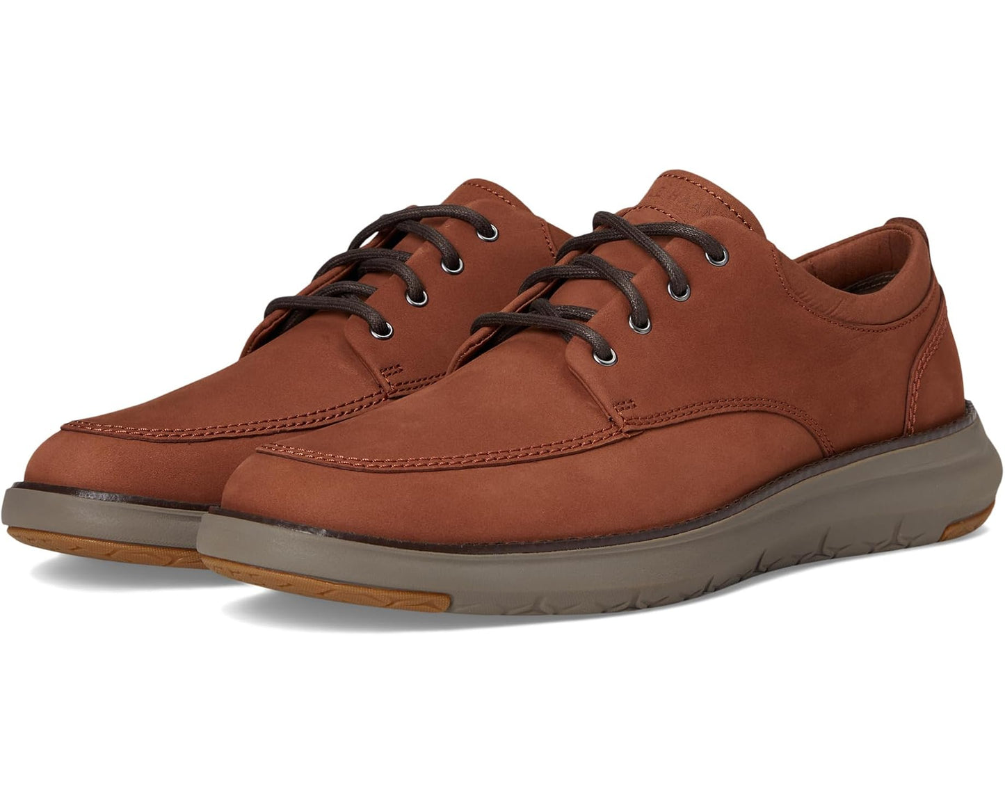 Men's Cole Haan Grand Remix Apron Toe Oxfords Sequoia Nubuck/Dark Chocolate/Truffle