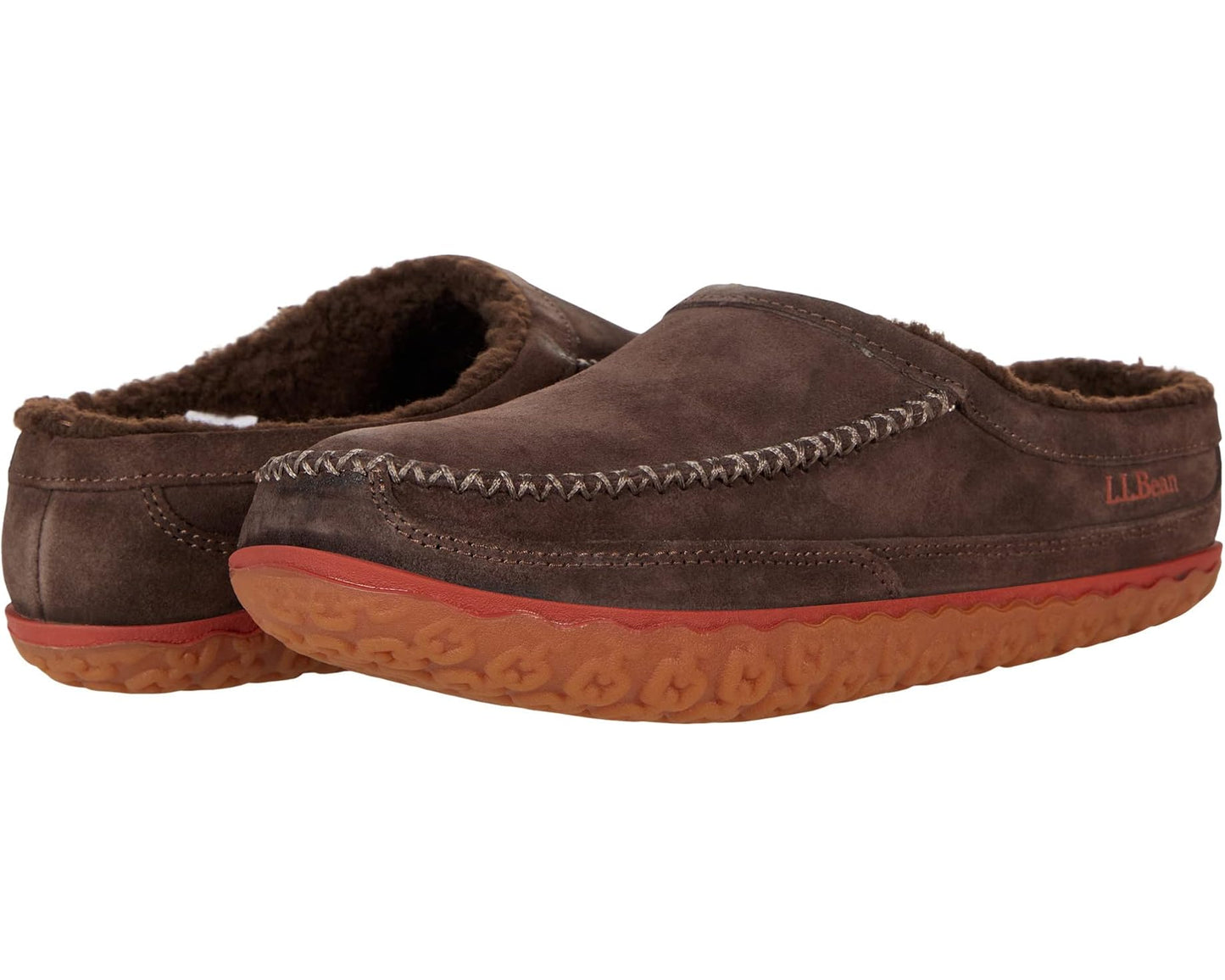 Men's L.L.Bean Mountain Slipper Scuff Bean Boot Brown