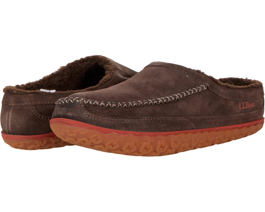 Men's L.L.Bean Mountain Slipper Scuff Bean Boot Brown
