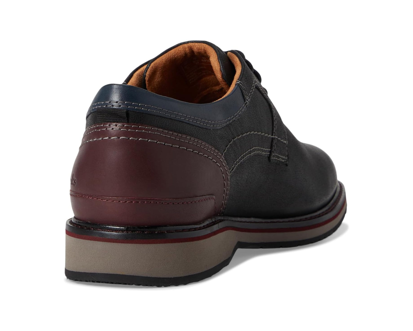 Men's Clarks Monahan Plain Black Leather
