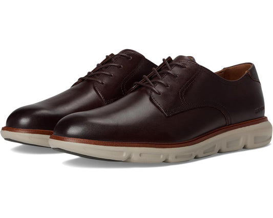 Men's Johnston & Murphy Larkin Plain Toe Mahogany Italian Calfskin