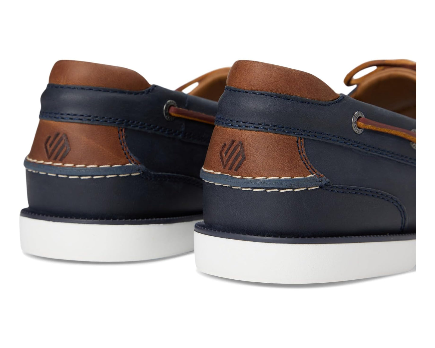 Men's Johnston & Murphy Ventura 2-Eye Boat Shoe Navy Full Grain