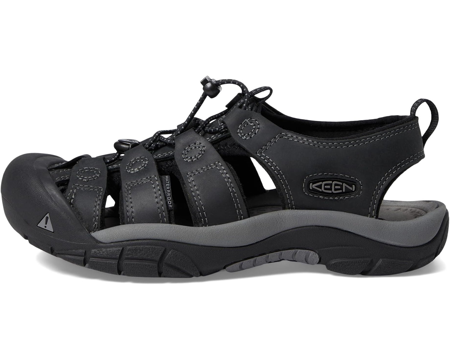 Men's KEEN Newport Black/Steel Grey