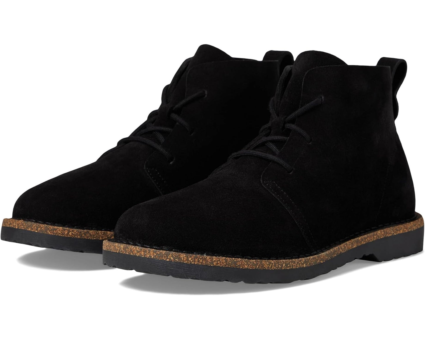 Men's Birkenstock Uppsala Mid Lace-Up - Suede Black 1