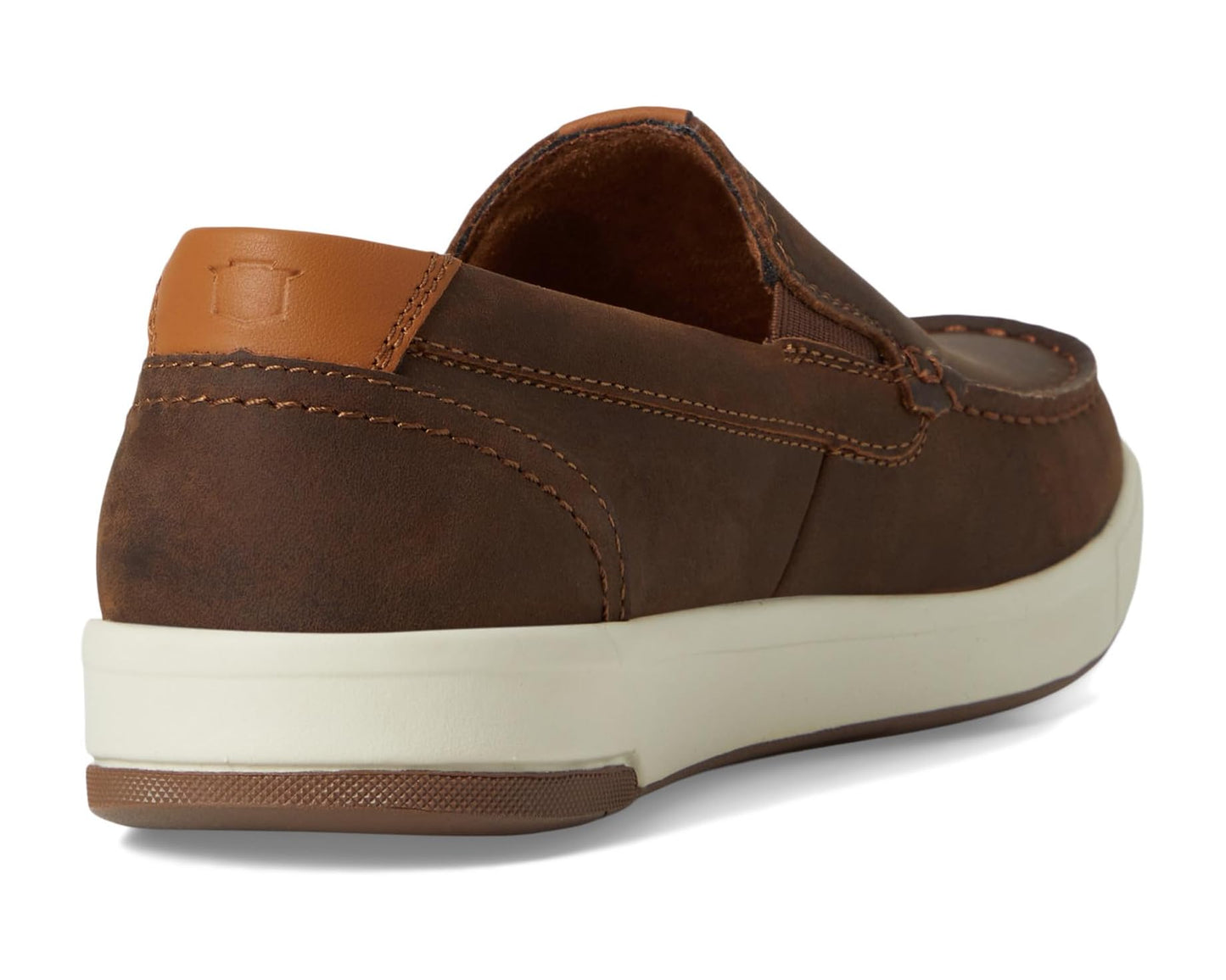 Men's Florsheim Crossover Moc Toe Slip-On Brown Pull Up
