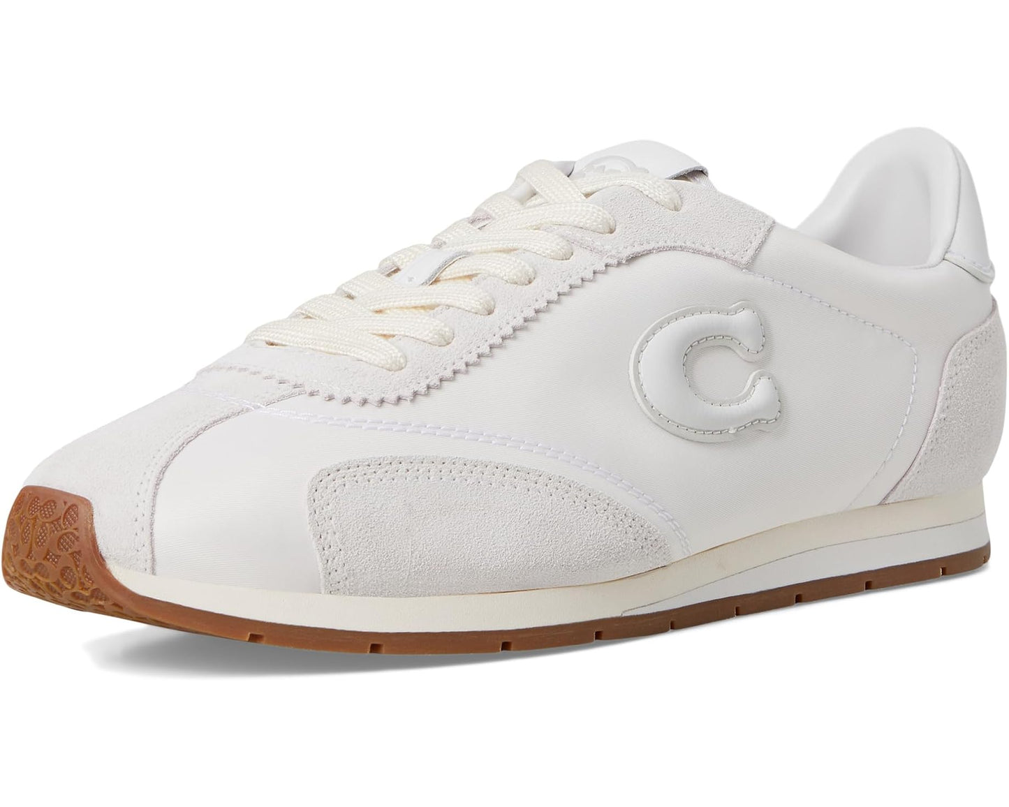 Men's COACH Flat Sneakers Optic White/Grey