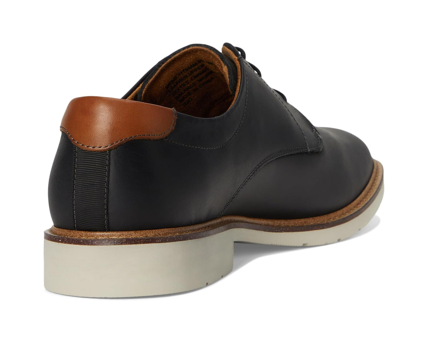 Men's Florsheim Herington Plain Toe Oxford Black Crazy Horse