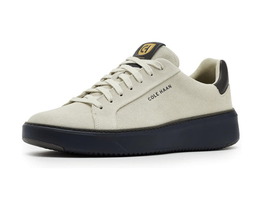 Men's Cole Haan Grandpro Topspin Sneaker Silver Birch Suede/Raven/Midnight Moon