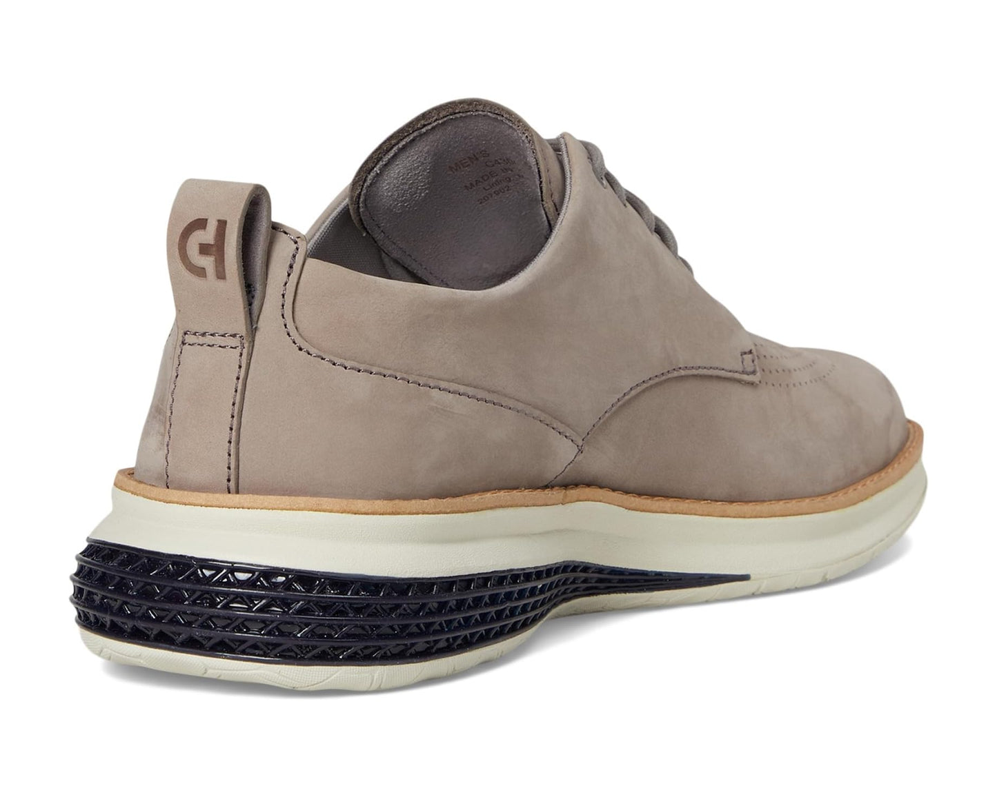 Men's Cole Haan Originalgrand Energy Weave Plain Toe Oxford Ironstone Nubuck/Midnight Moon