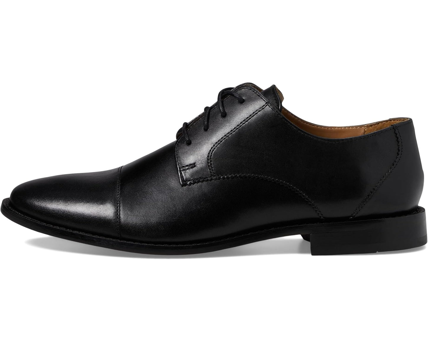 Men's Florsheim Montinaro Cap Toe Oxford Black Smooth