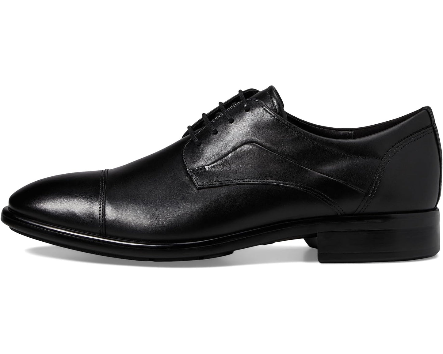 Men's ECCO Citytray Cap Toe Tie Black