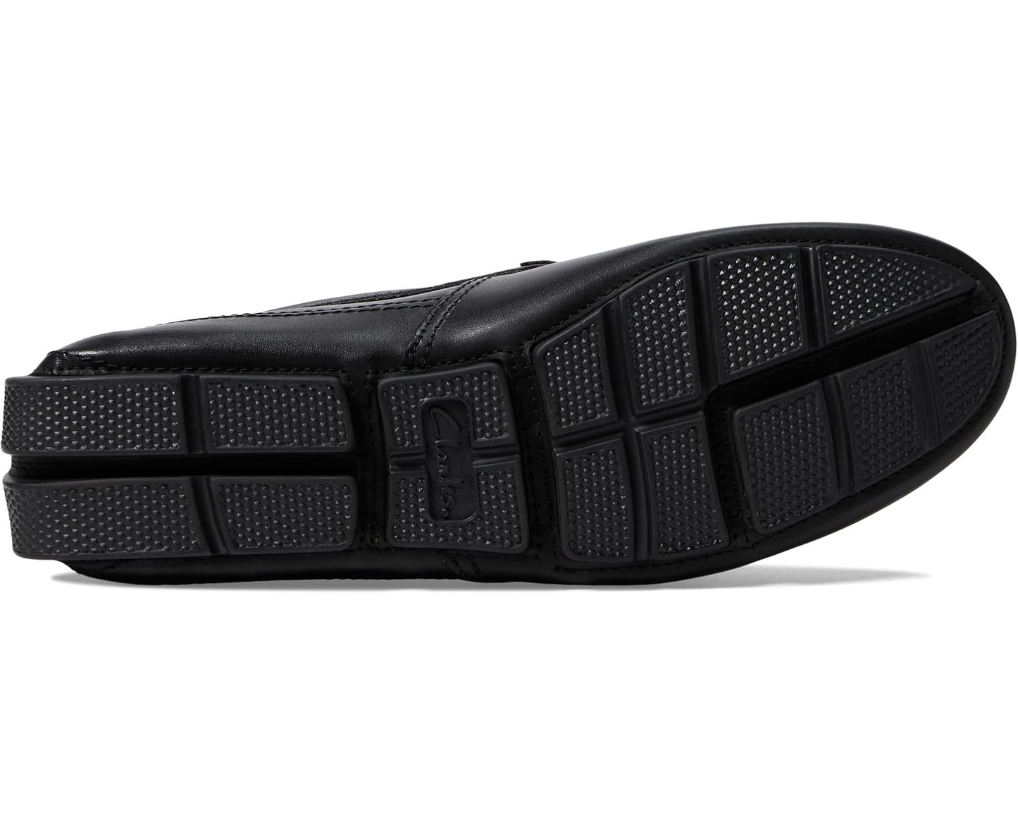 Men's Clarks Markman Plain Black Leather