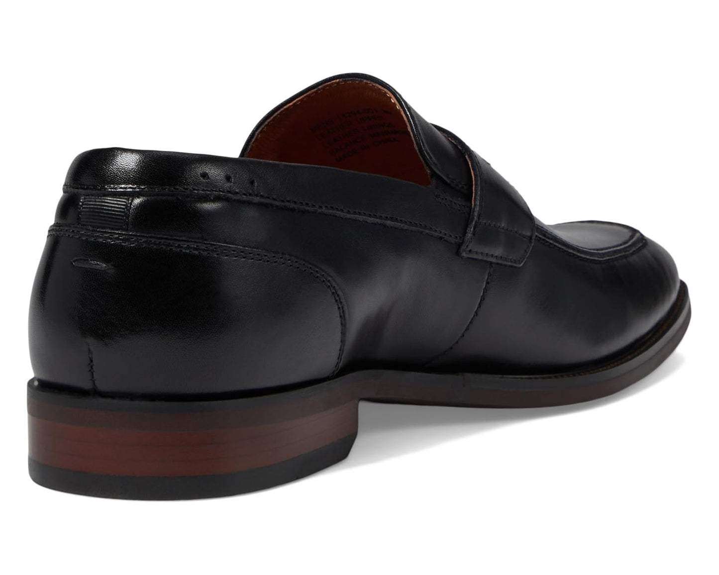 Men's Florsheim Sorrento Moc Toe Penny Loafers Black Smooth
