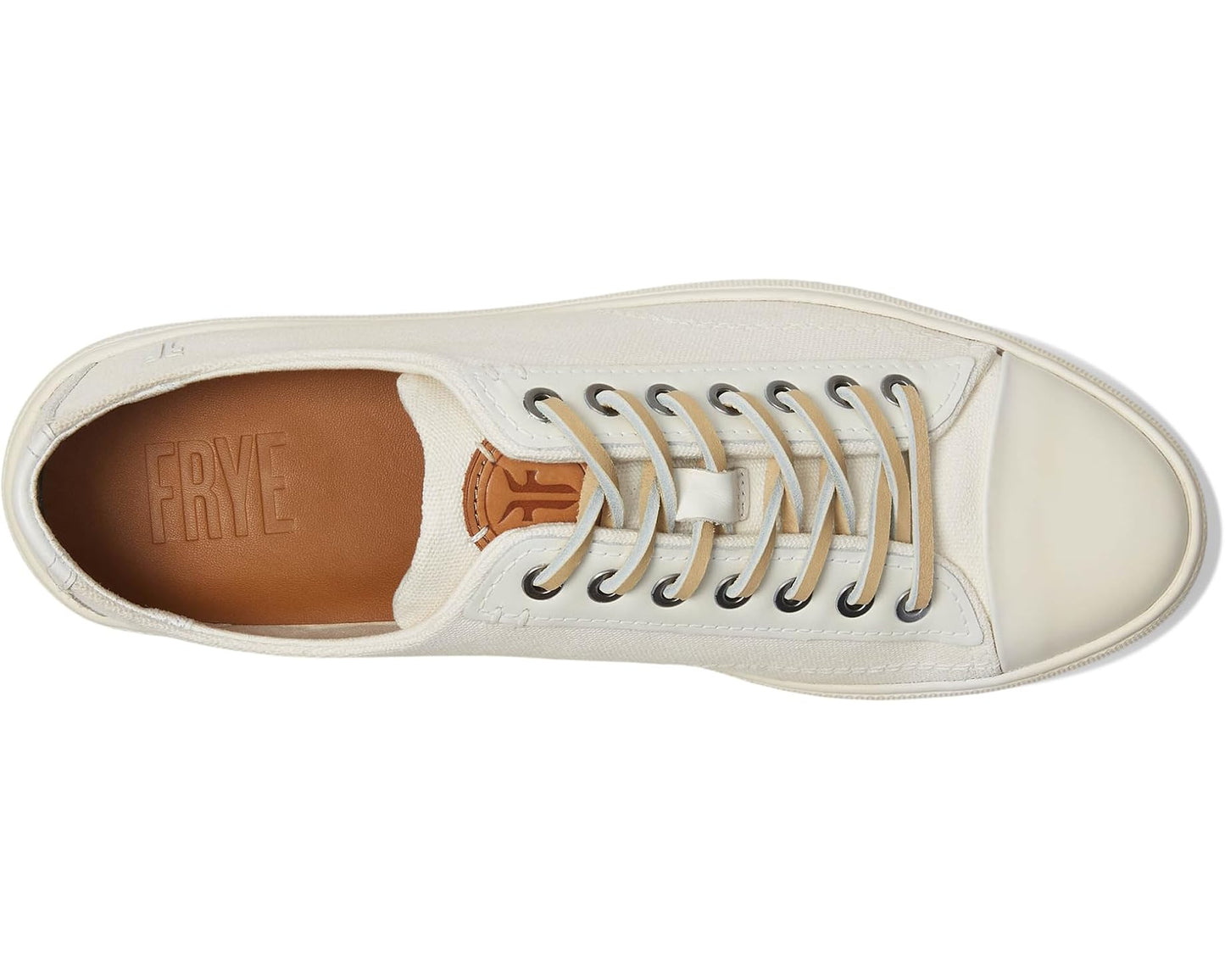 Men's Frye Astor Cap Toe Low Lace White