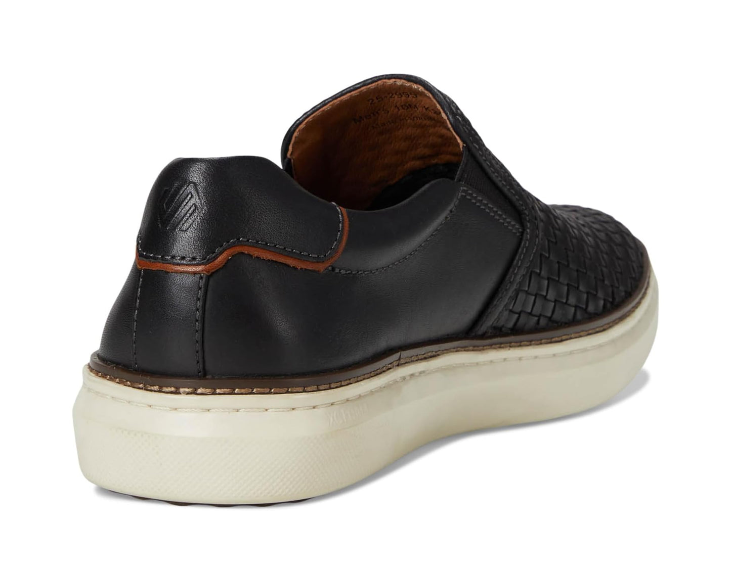Men's Johnston & Murphy Mcguffey 2 Woven Slip-On Black Woven Full Grain