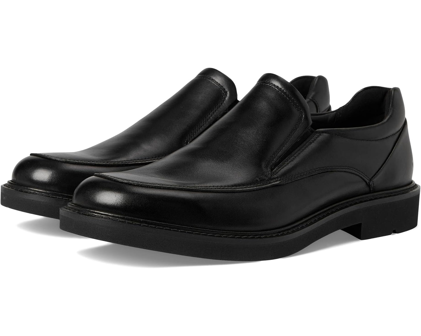 Men's ECCO London Apron Toe Slip-On Black