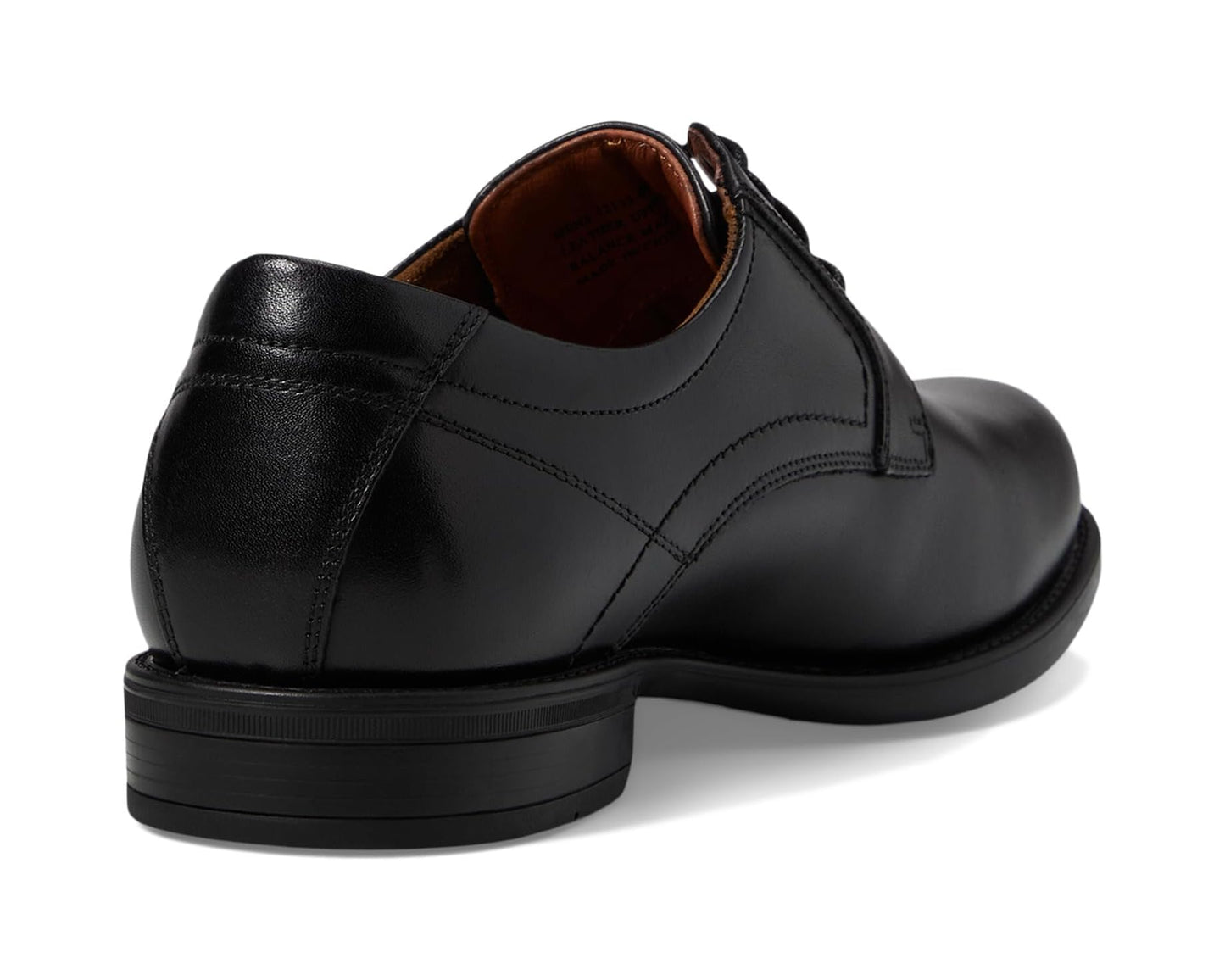 Men's Florsheim Midtown Plain Toe Oxford Black Smooth