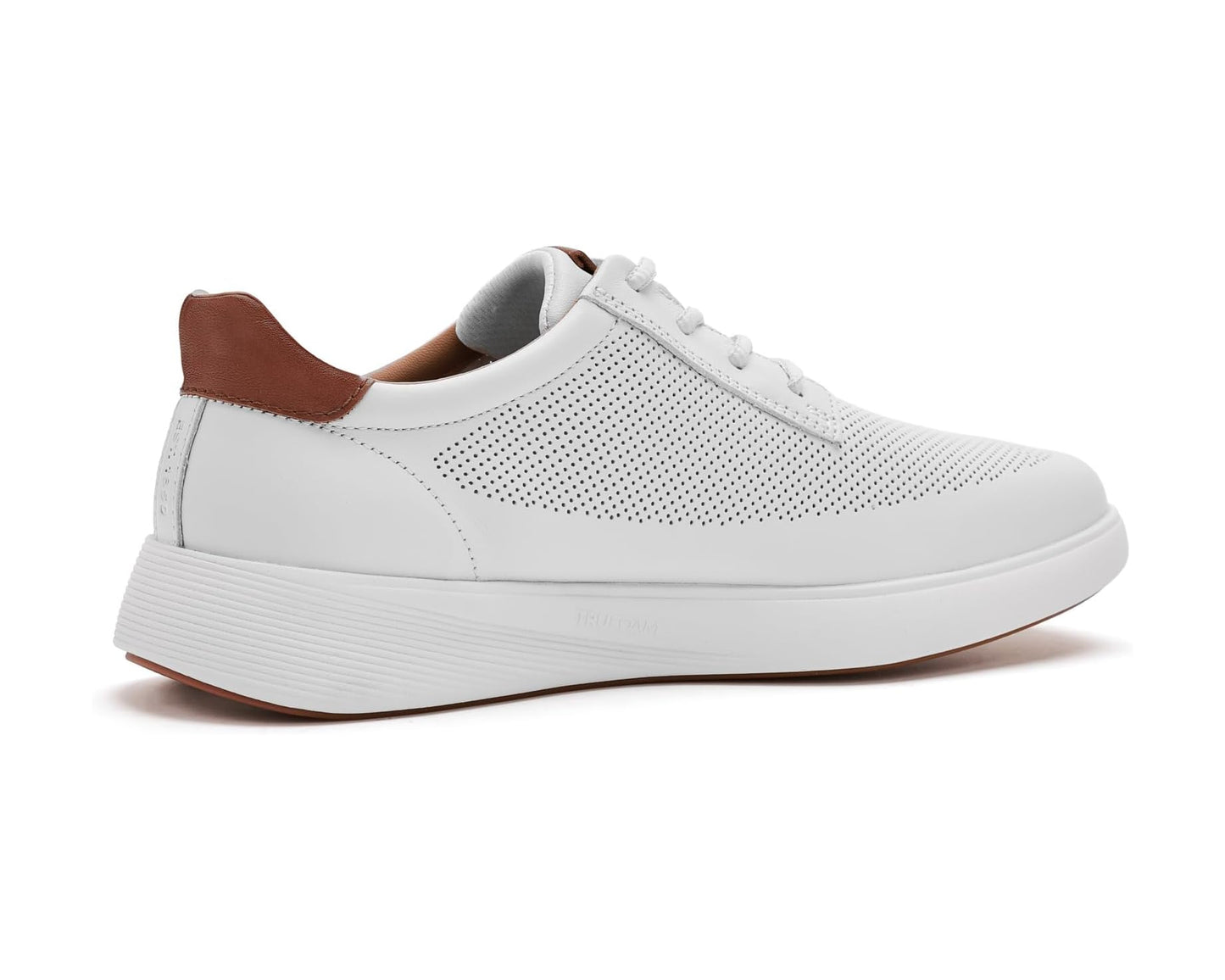 Men's Johnston & Murphy Ackerson Perfed Plain Toe White Full Grain