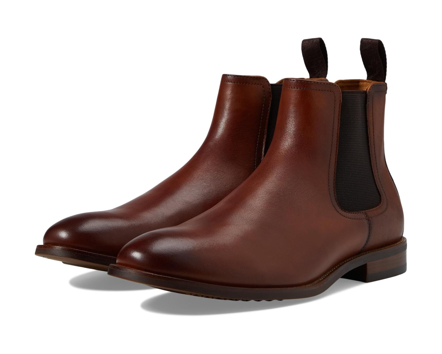 Men's Florsheim Rucci Plain Toe Gore Boots Cognac