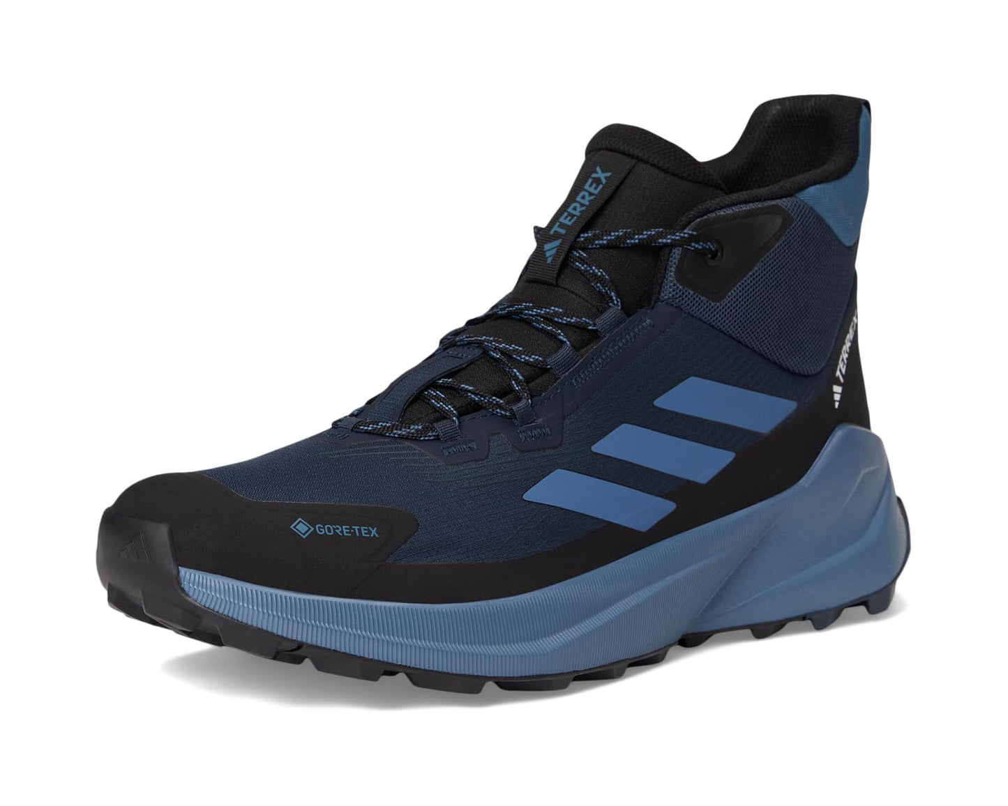 Men's adidas Outdoor Terrex Trailmaker 2.0 Mid Top GORE-TEX® Hiking Shoes Aurora Ink/Wonder Steel/Black