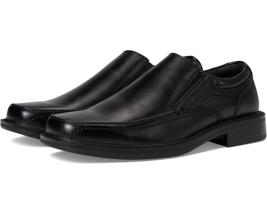 Men's Dockers Edson Moc Toe Loafer Black Polished Full Grain