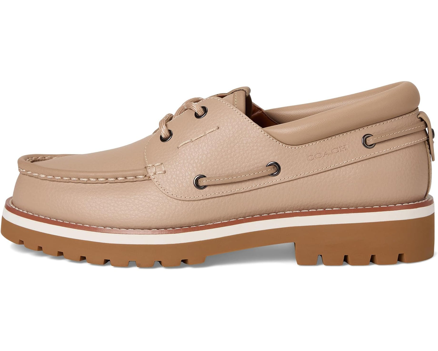 Men's COACH Benson Boat Shoe Taupe