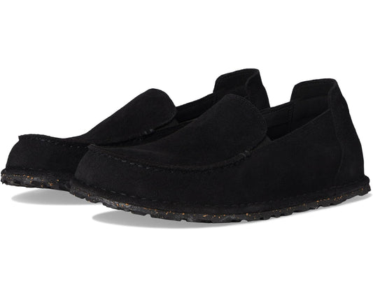 Men's Birkenstock Utti Deep Blue - Suede Black
