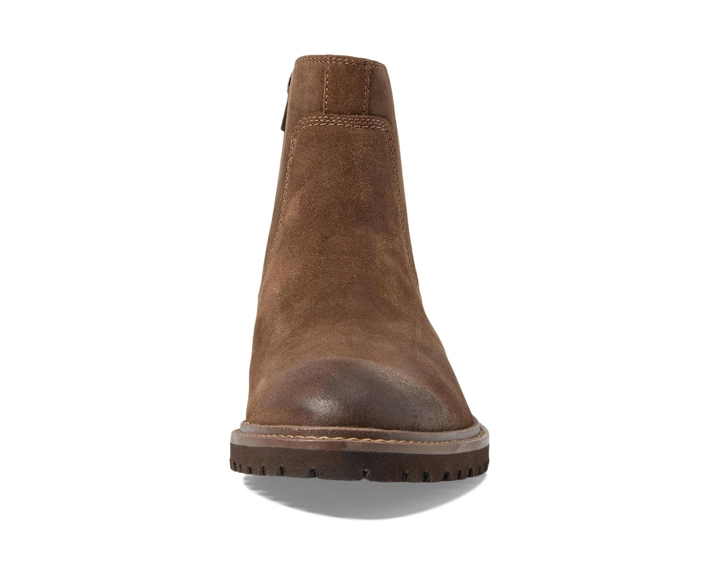 Men's Johnston & Murphy Barrett Zip Boots Brown Waxed Suede