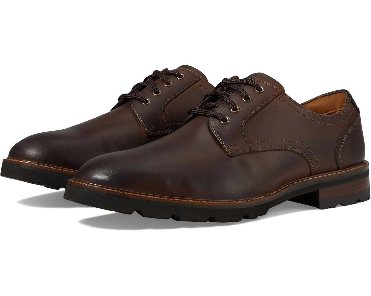 Men's Florsheim Renegade Plain Toe Oxford Brown Crazy Horse