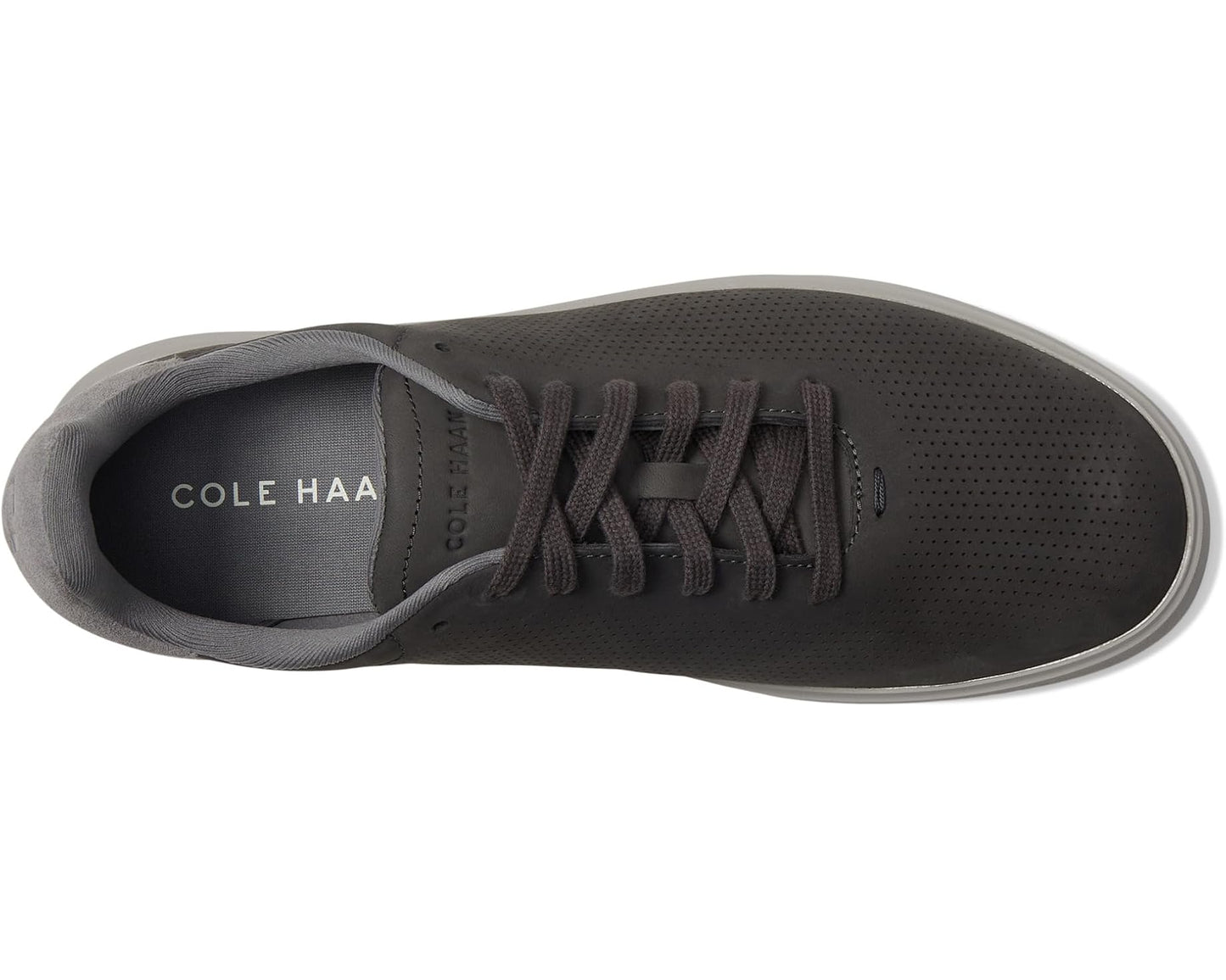 Men's Cole Haan Grand Crosscourt Daily Laser Sneakers Raven Nubuck/Quiet Shade/Paloma