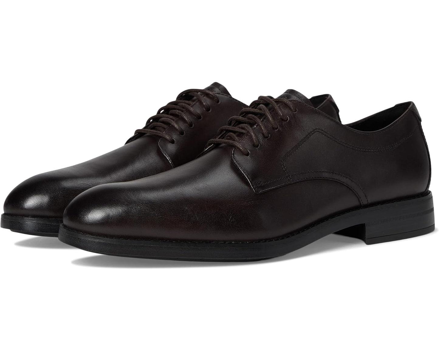 Men's Cole Haan Harmon Grand Plain Toe Oxfords Dark Chocolate/Black Waterproof