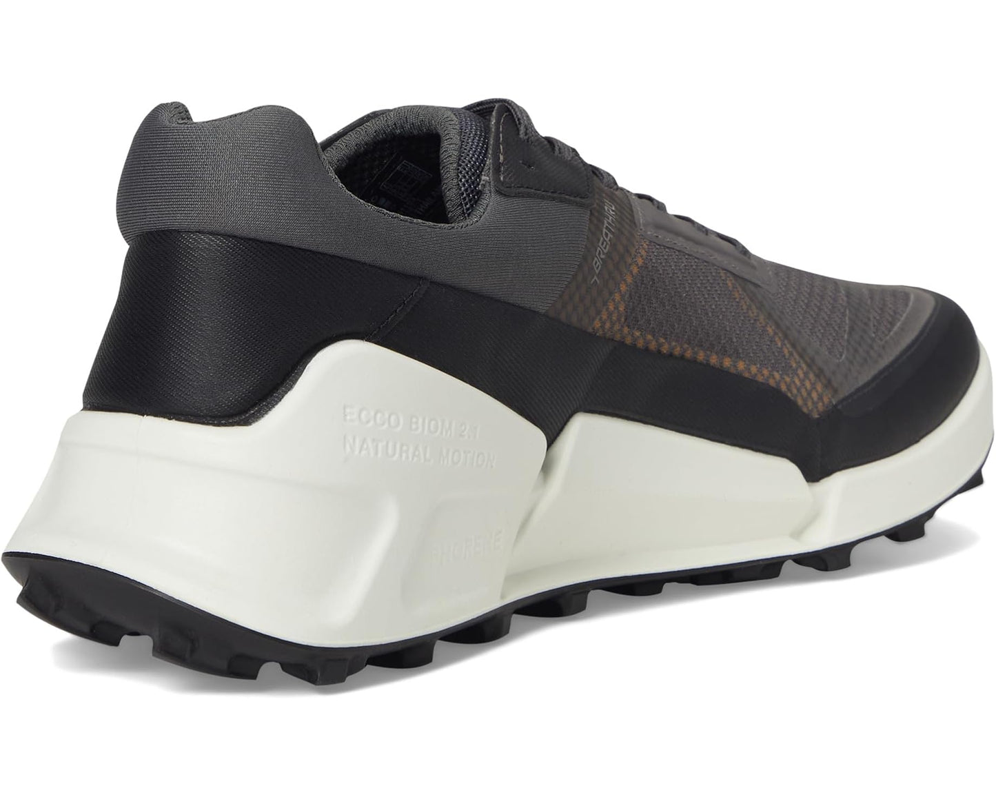 Men's ECCO Sport Biom 2.1 Cross Mountain Traverse Trail Running Shoe Black/Magnet/Fanta