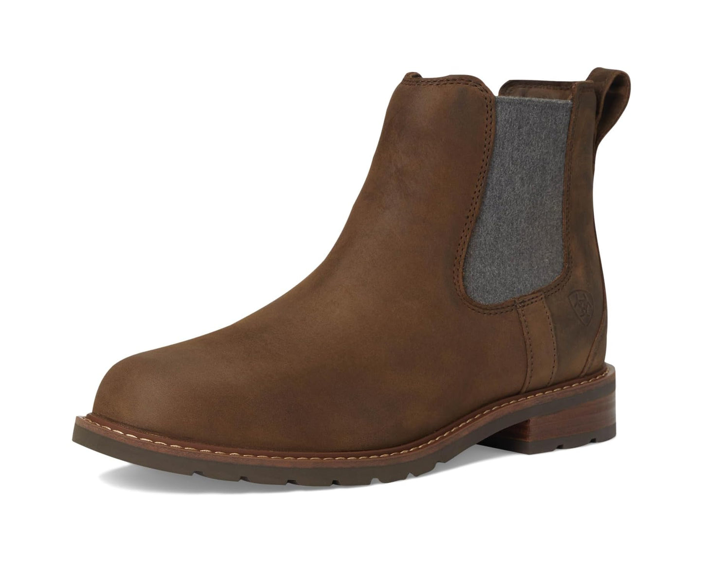 Men's Ariat Wexford Waterproof Chelsea Boot Palm Brown