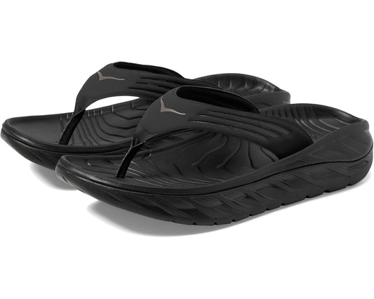 Men's Hoka Ora Recovery Flip Black/Dark Gull Gray