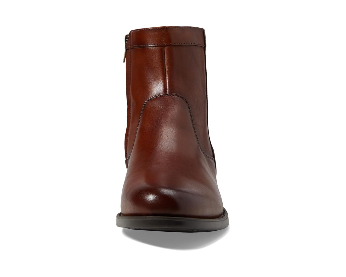 Men's Florsheim Midtown Plain Toe Zipper Boots Cognac