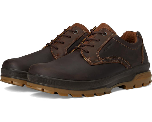 Men's ECCO Sport Rugged Track Plain Toe Low Waterproof Hiking Shoe Camel