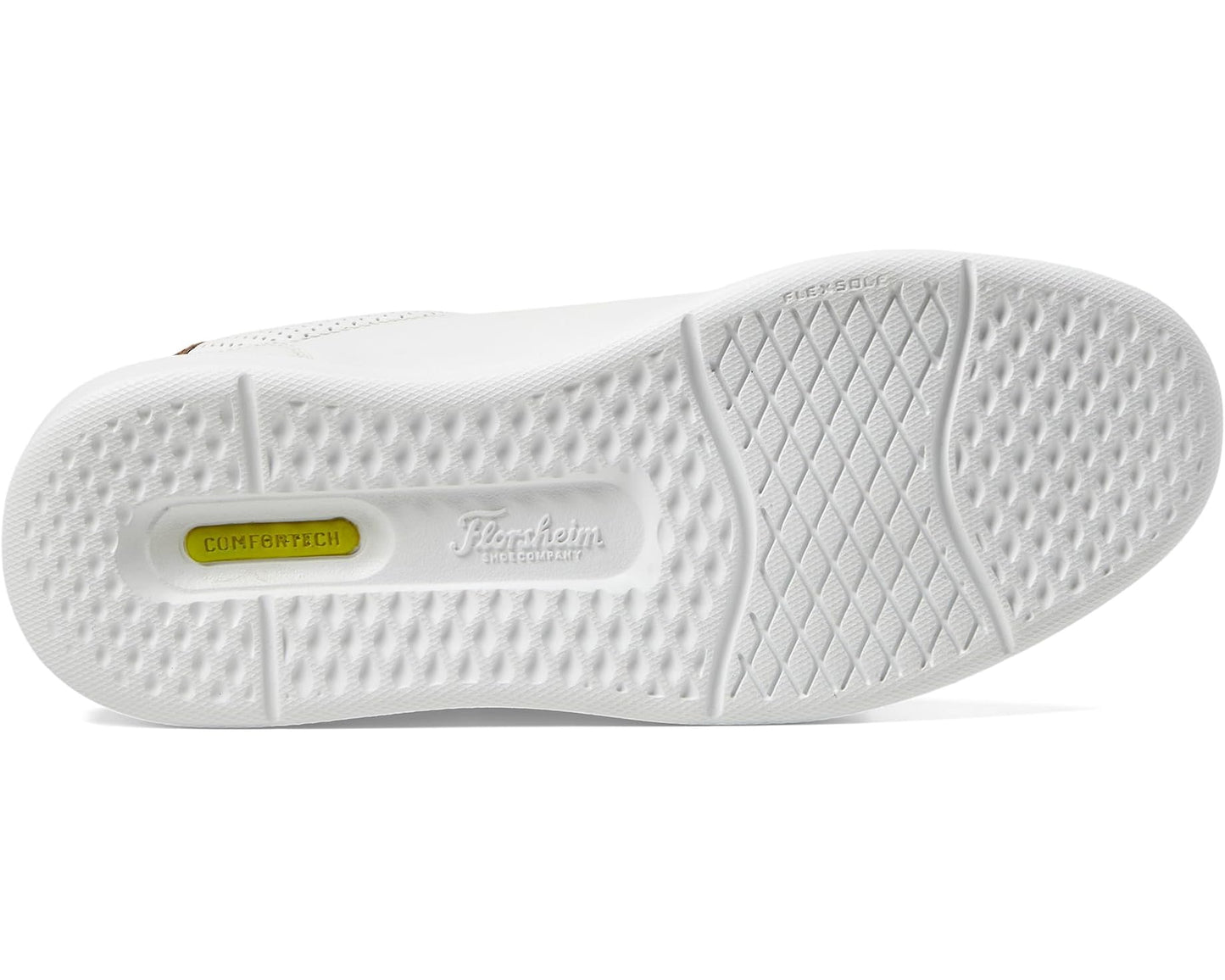 Men's Florsheim Social Lace To Toe Sneakers White
